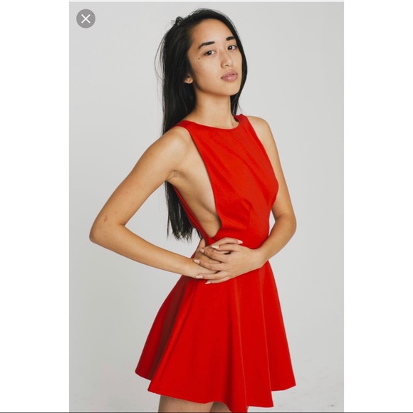 red sleeveless skater dress